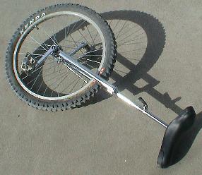 Another shot of unicycle lying on the cement